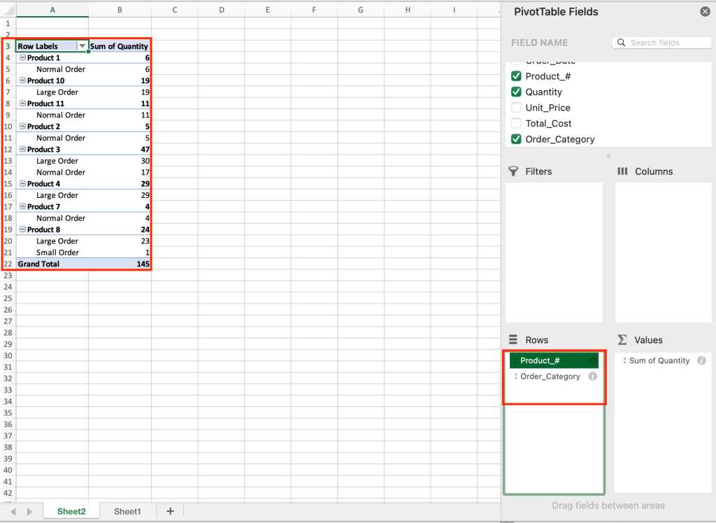 excel pivottable example 3