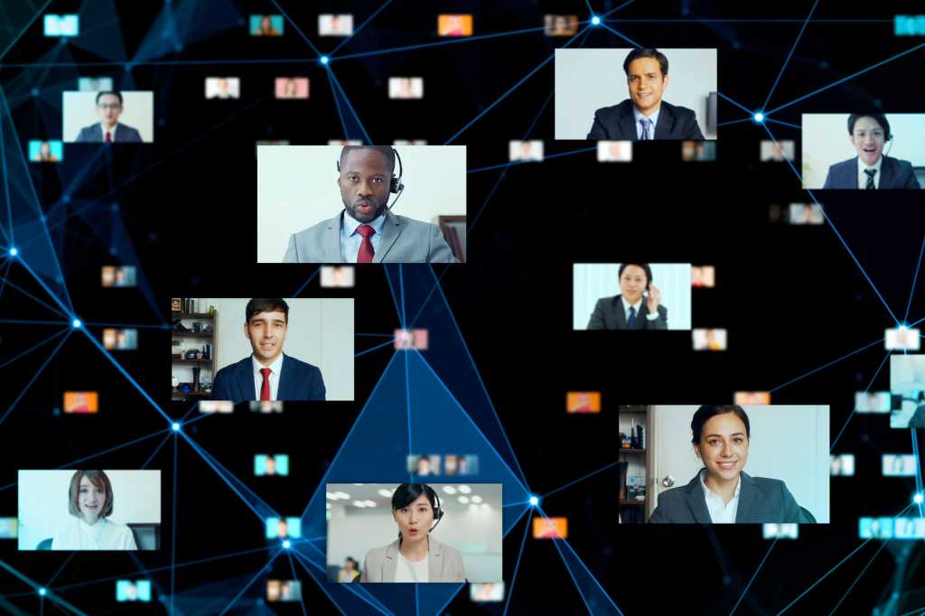online meetings / virtual events / digital conferences / video conferencing / remote teams