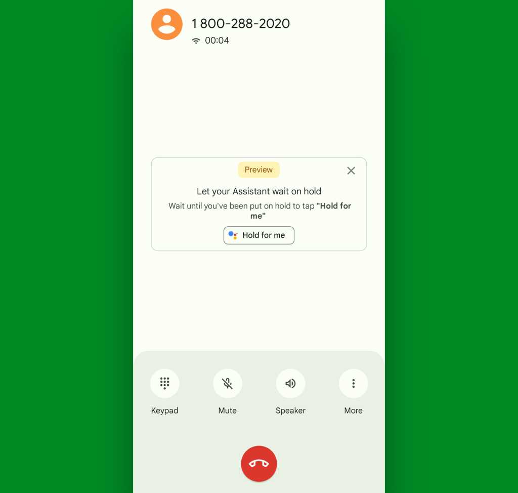 Google Pixel calling features: Hold For Me